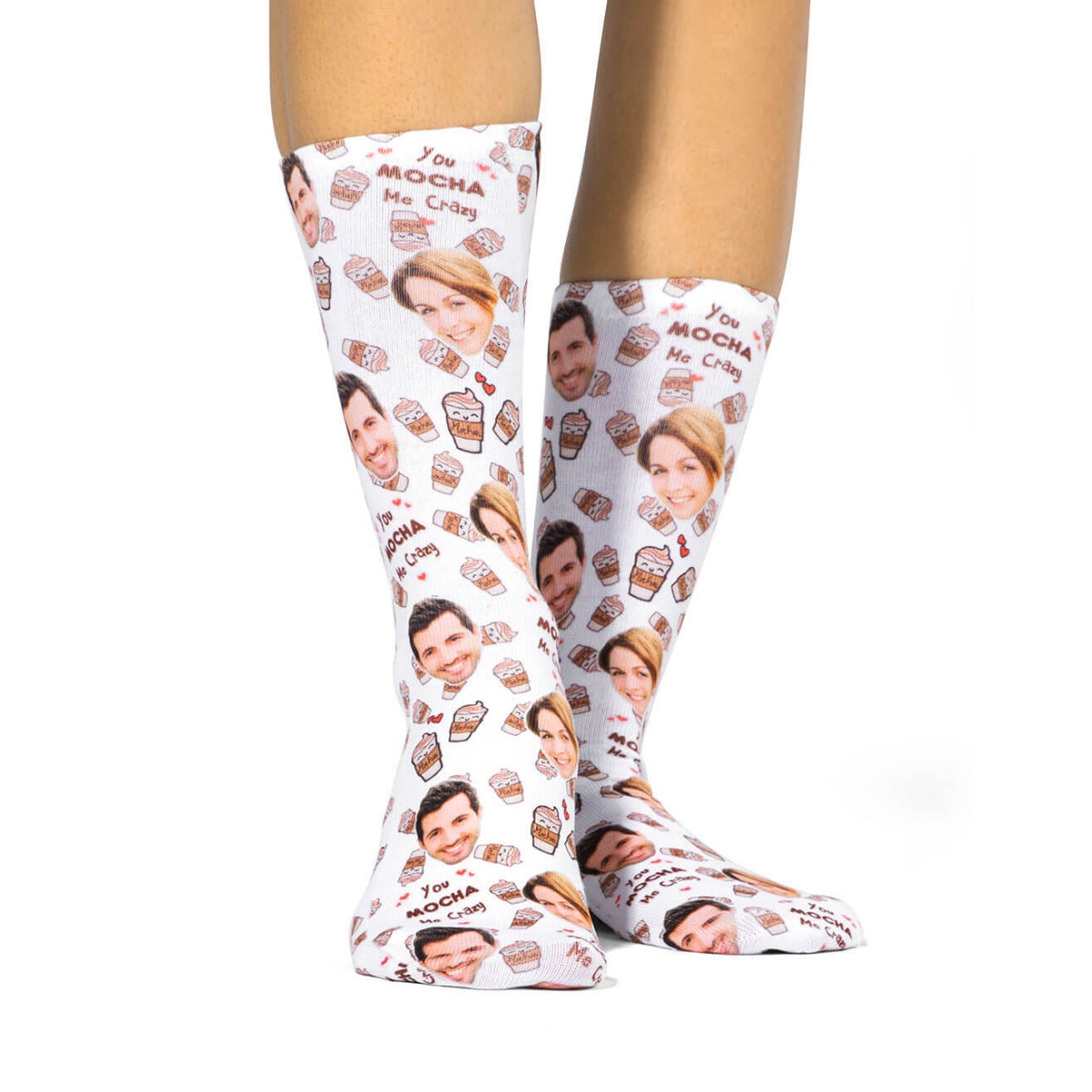 You Mocha Me Crazy Socks