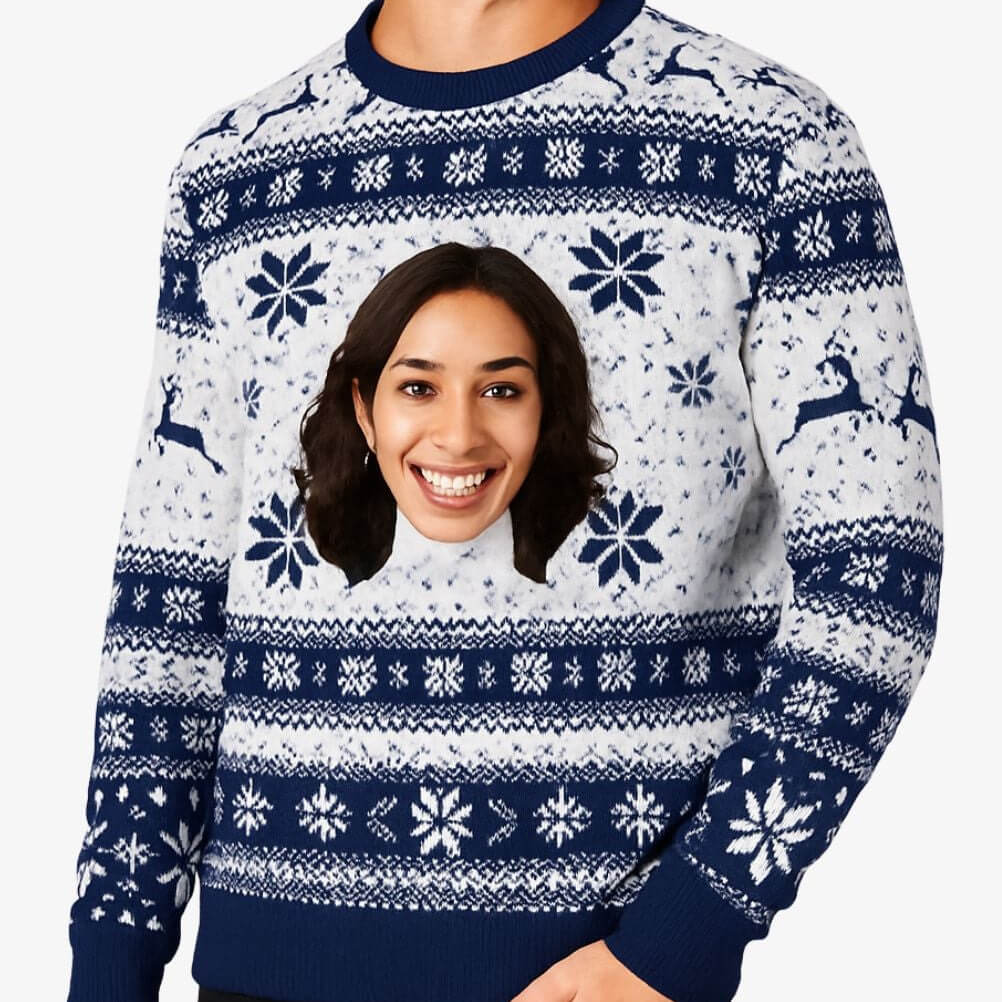 Your Face Big Personalised Christmas Jumper