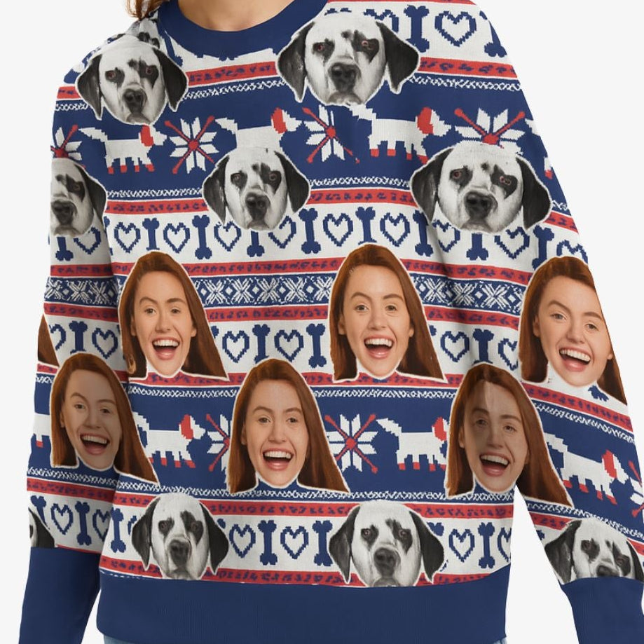 You & Your Dog Personalised Christmas Jumper