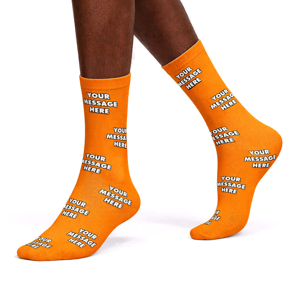 Personalised Socks With Your Message