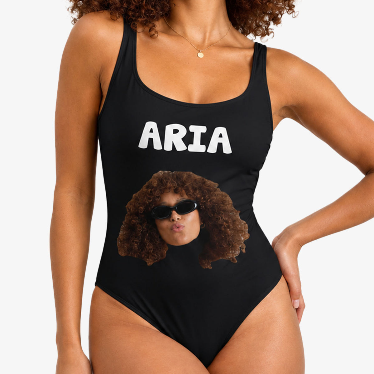Your Name And Face Personalised Swimsuit