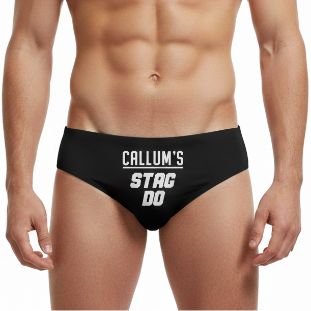 *Your Name's* Stag Do Personalised Swim Trunks