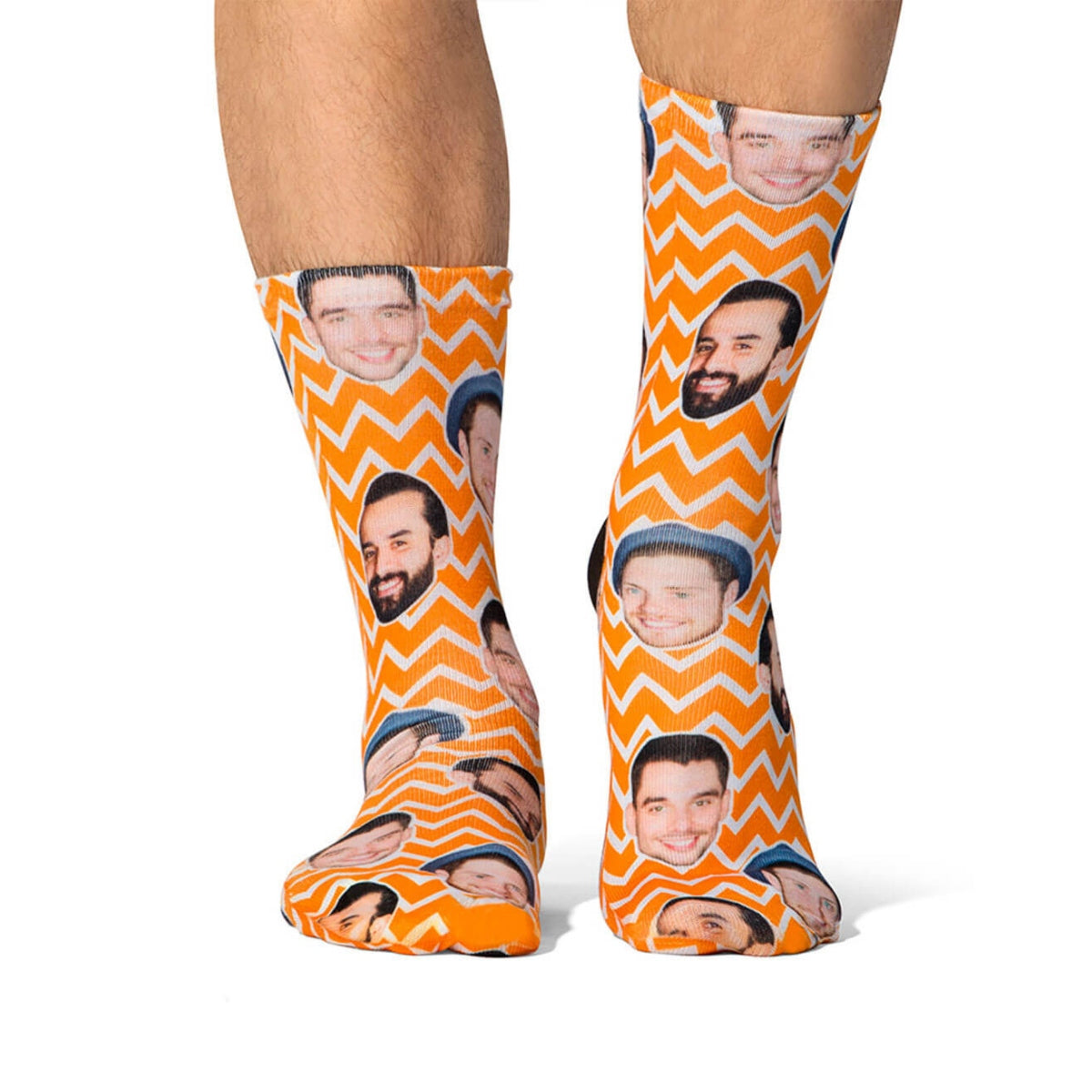 Zig Zag Face Pattern Socks