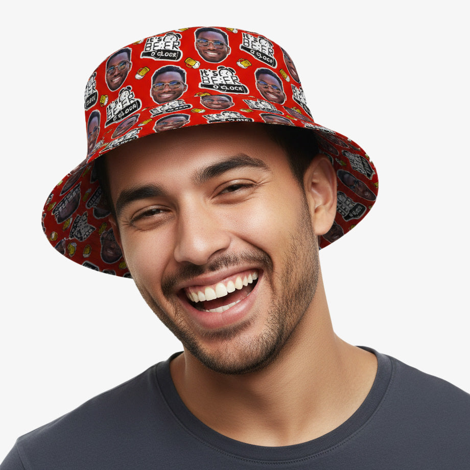 Beer O'Clock Custom Bucket Hat