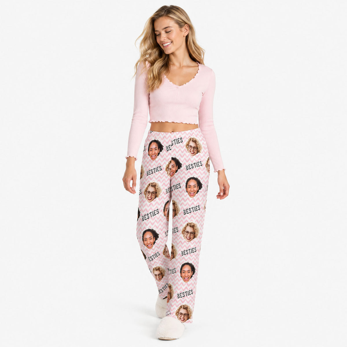 Women's Besties Personalised PJ Bottoms