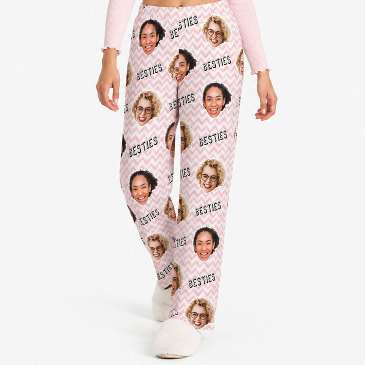 Women's Besties Personalised PJ Bottoms