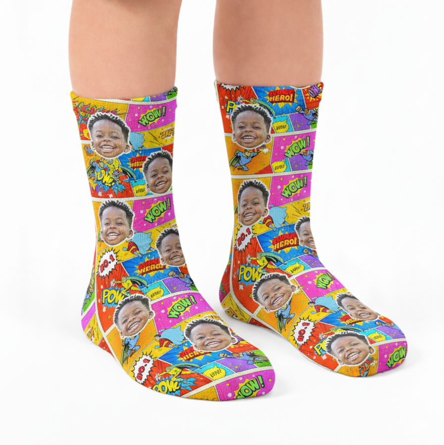 Superhero Kids Socks