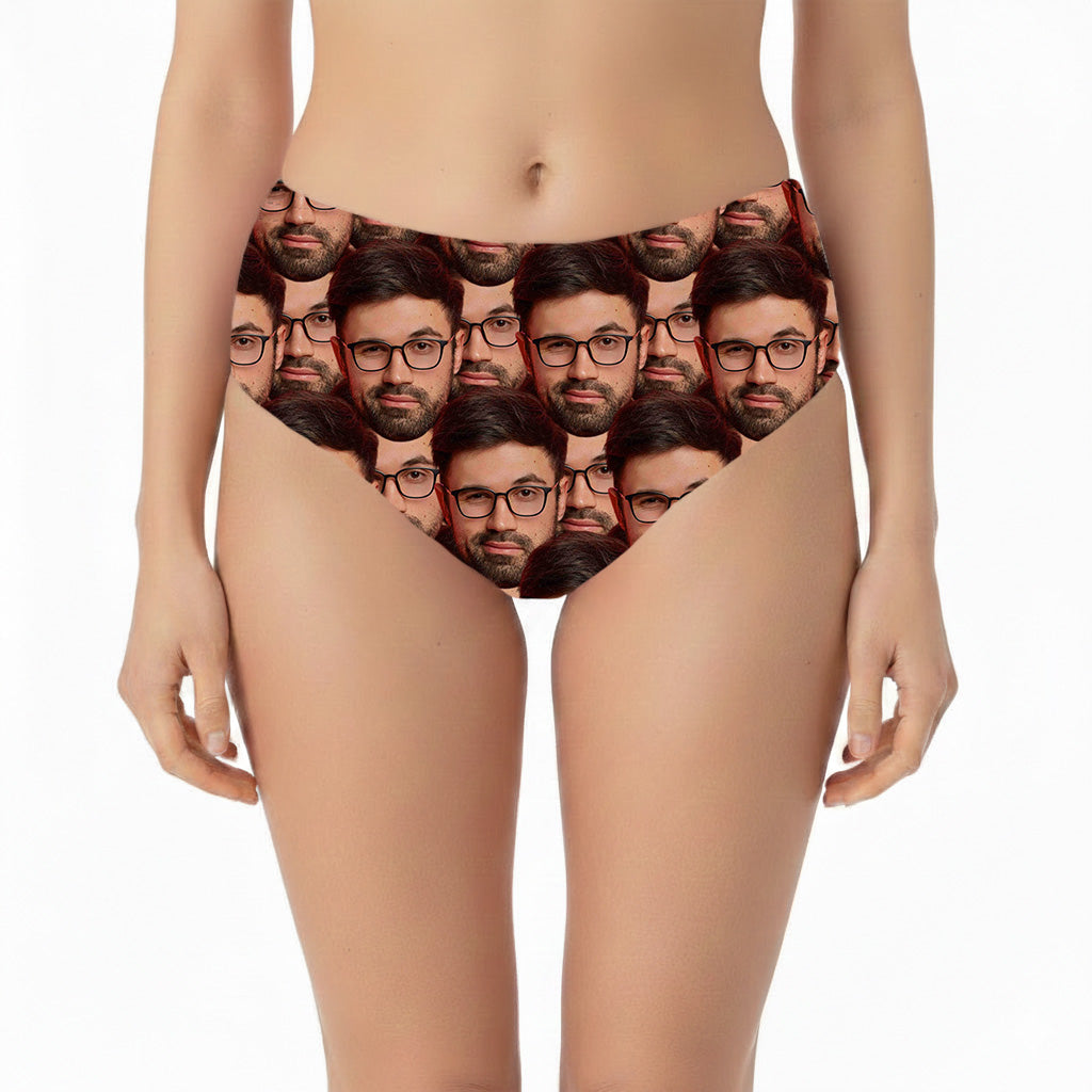 Face Mash Custom Bikini Bottoms