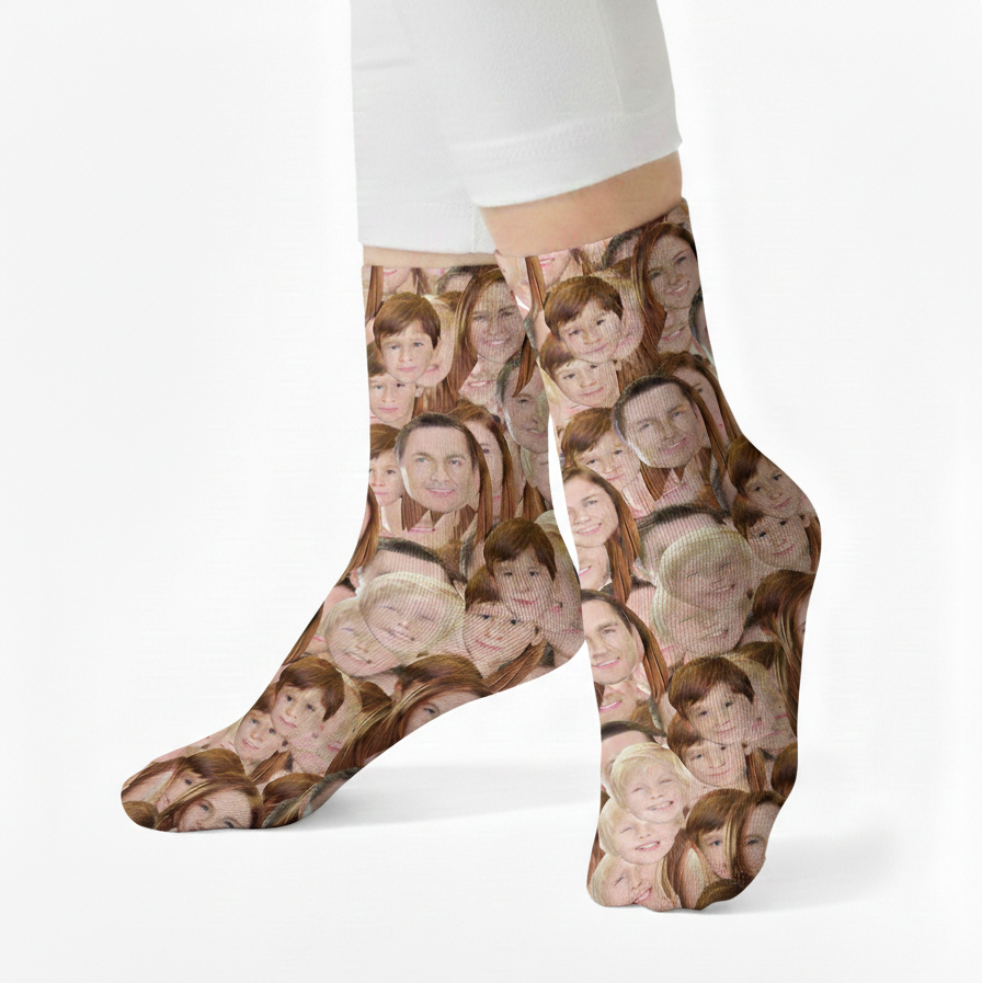 Family Face Mash Kids Socks