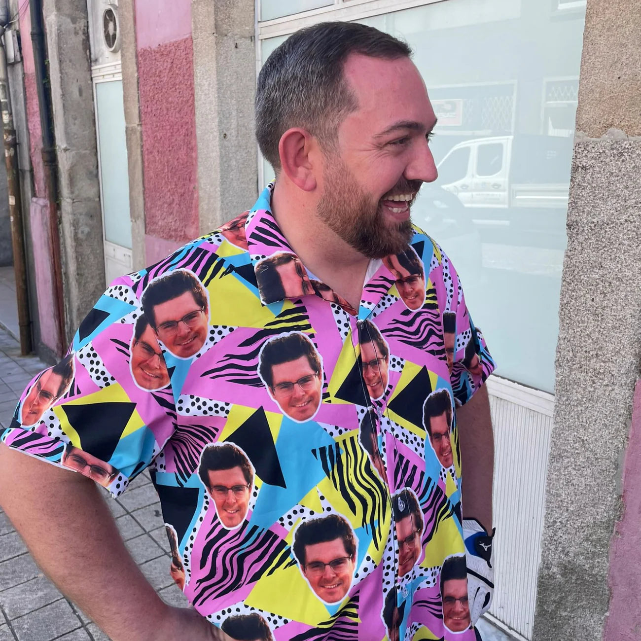 Retro Pattern Personalised Hawaiian Shirt Shorts Set