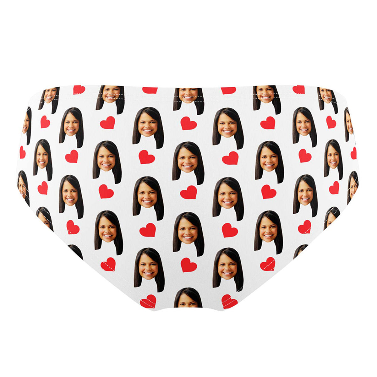 Personalised Red Hearts Swimming Trunks