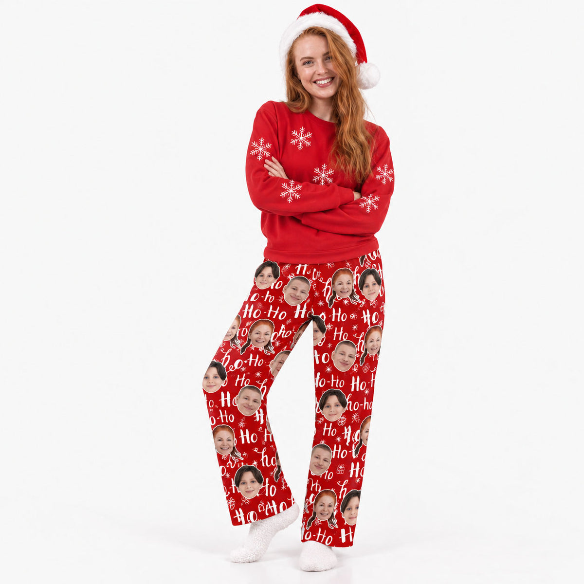 Women's Ho Ho Ho Personalised PJ Bottoms