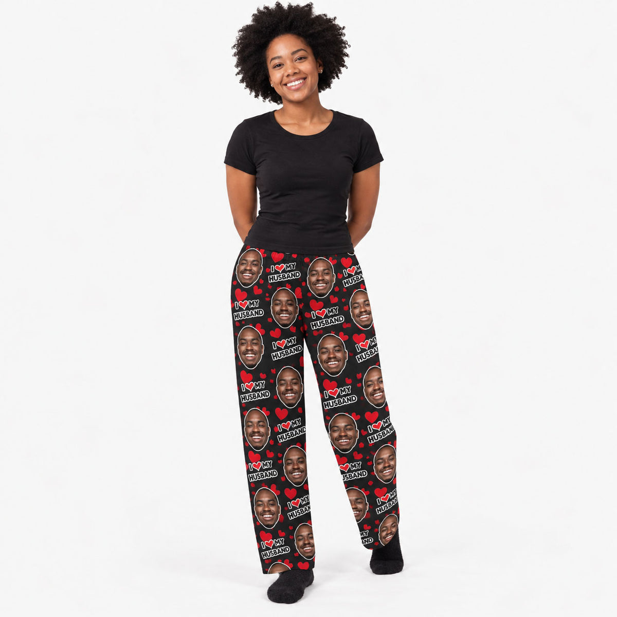 Women's I Love My Husband PJ Bottoms