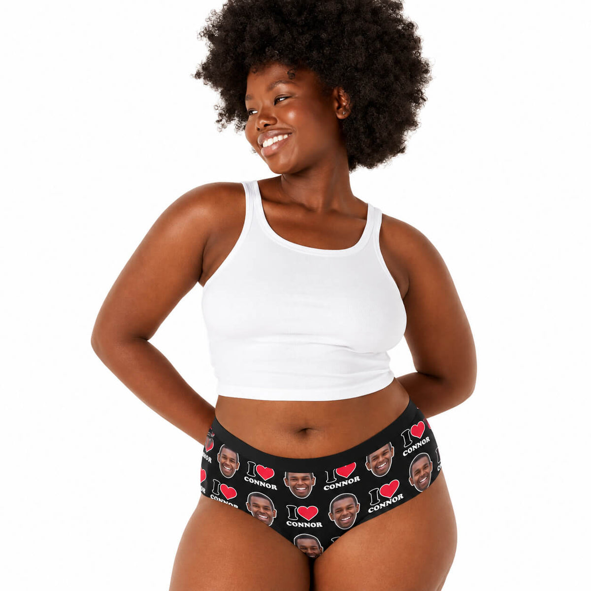 I Heart Name Knickers Personalised With Your Face