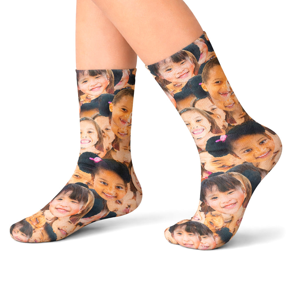 Best Friends Face Mash Kids Socks