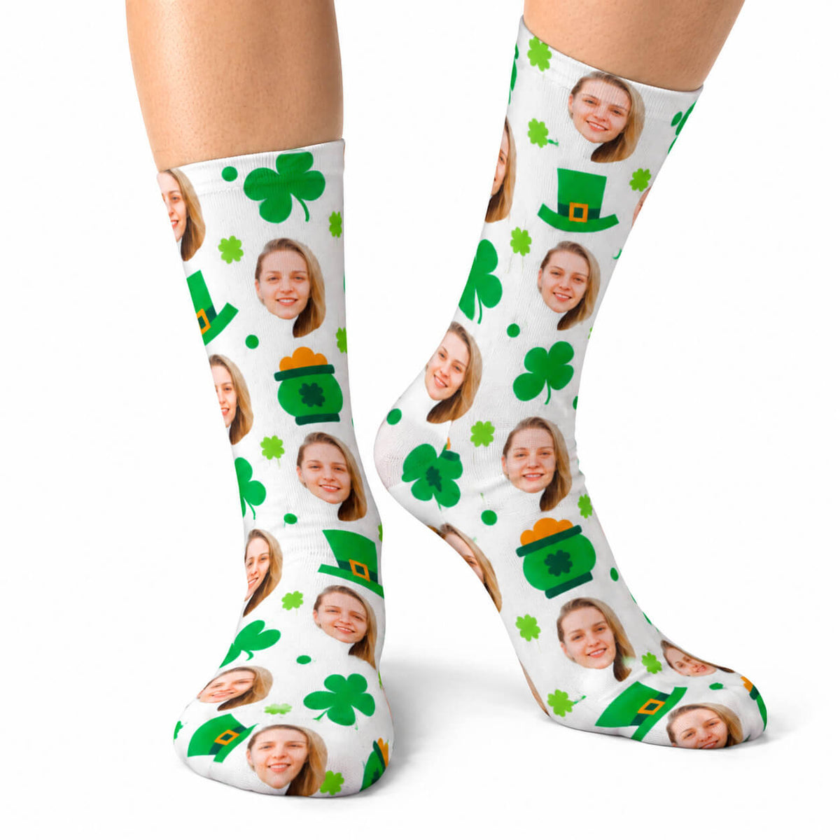 Luck of the Irish Face Socks