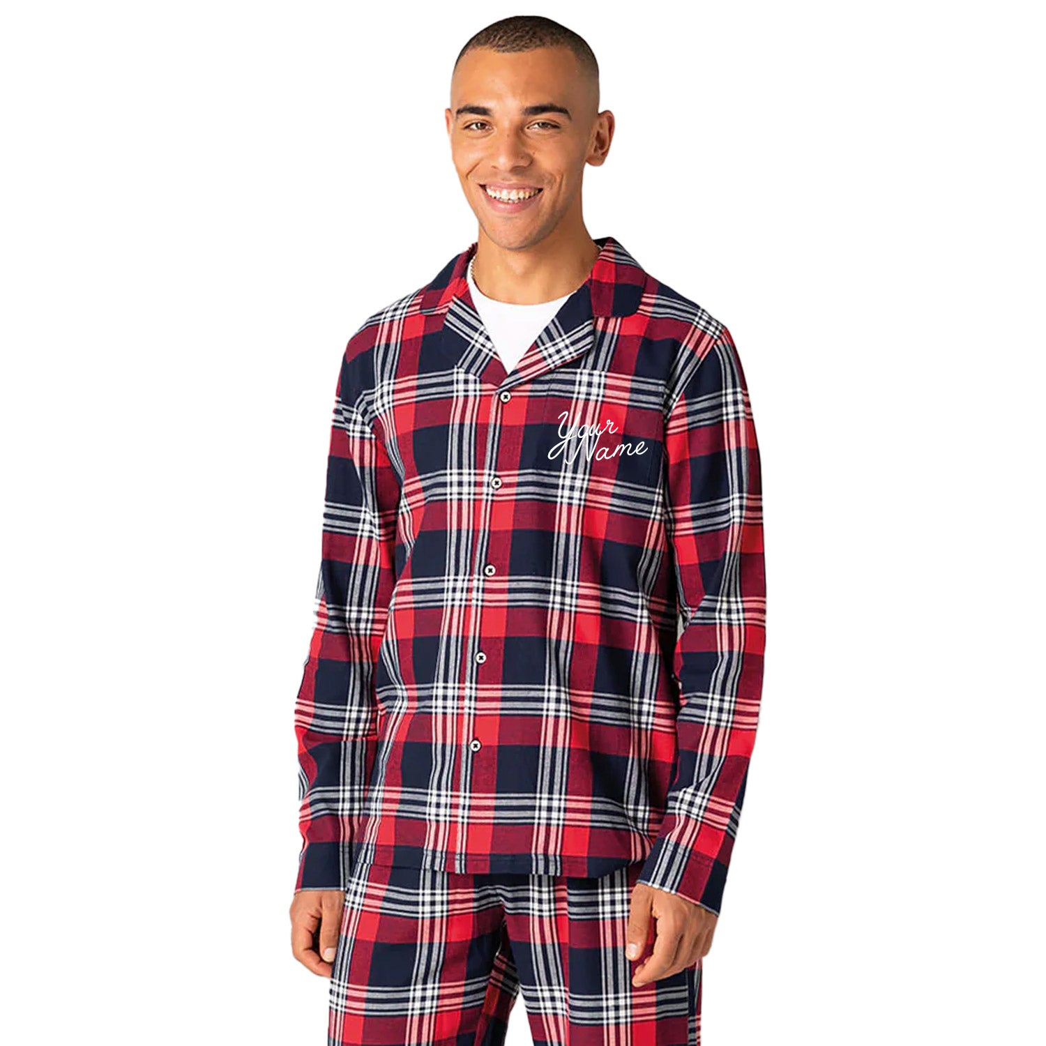 Mens Personalised Family Matching Pyjamas