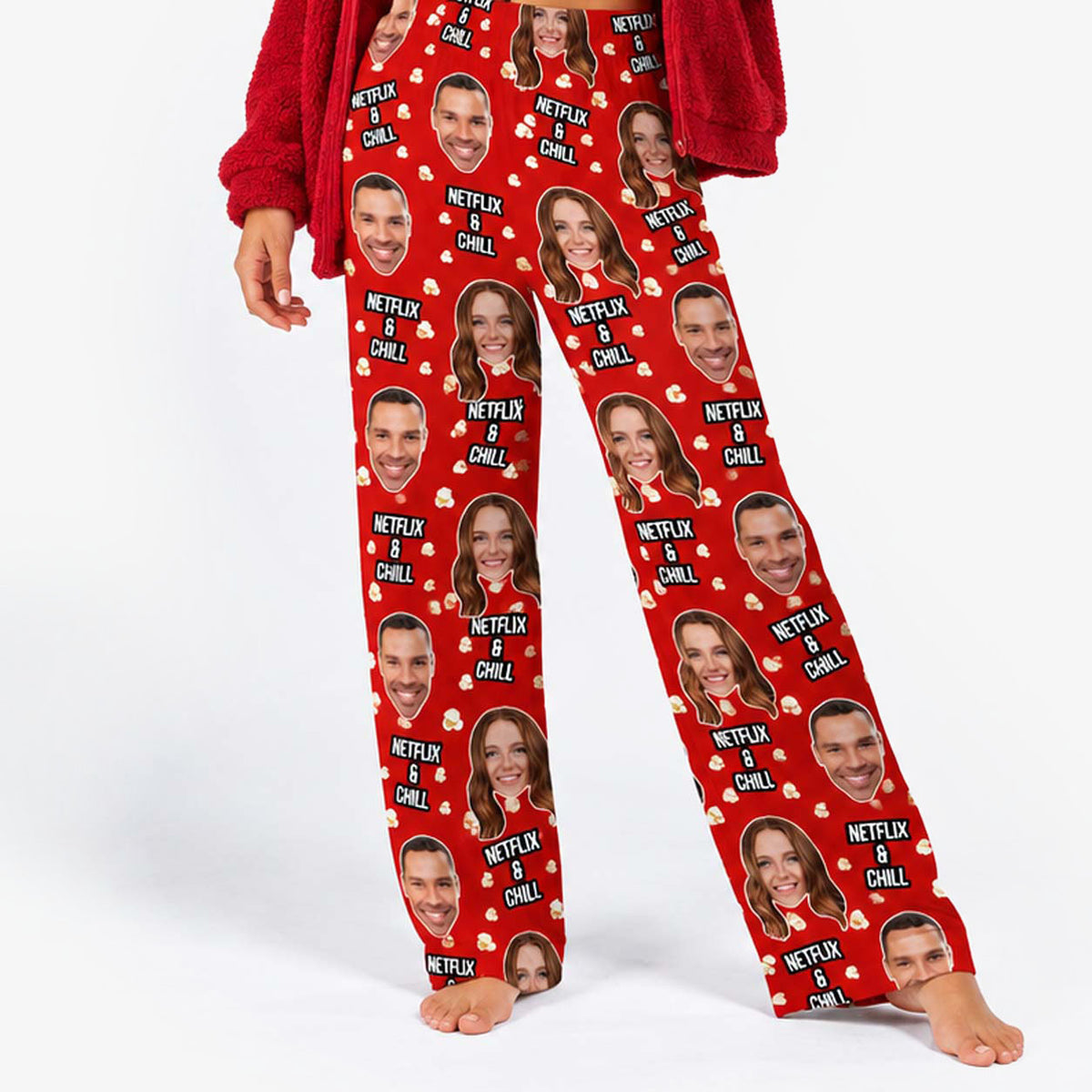 Women's Netflix & Chill Personalised PJ Bottoms