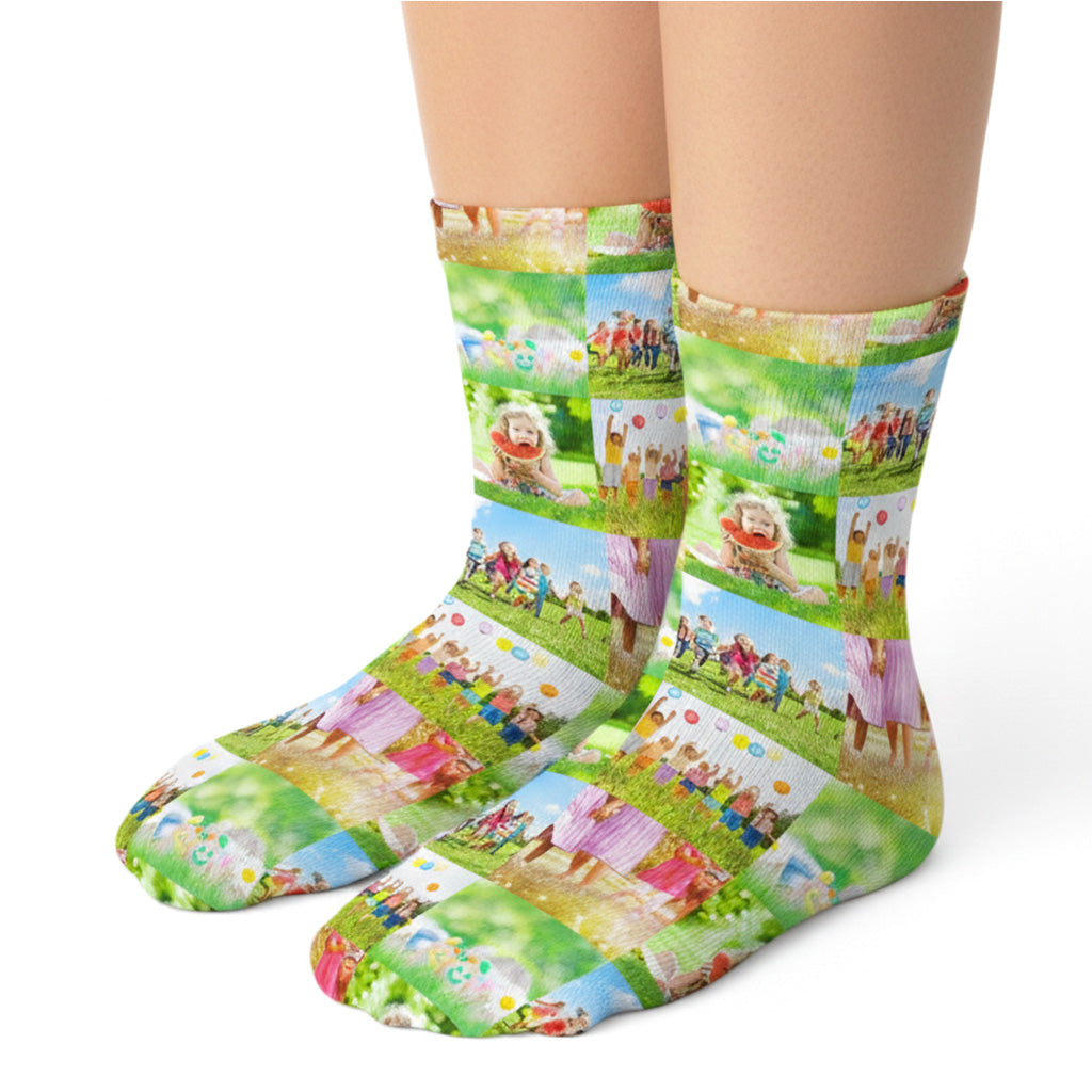 Photo Collage Kids Socks