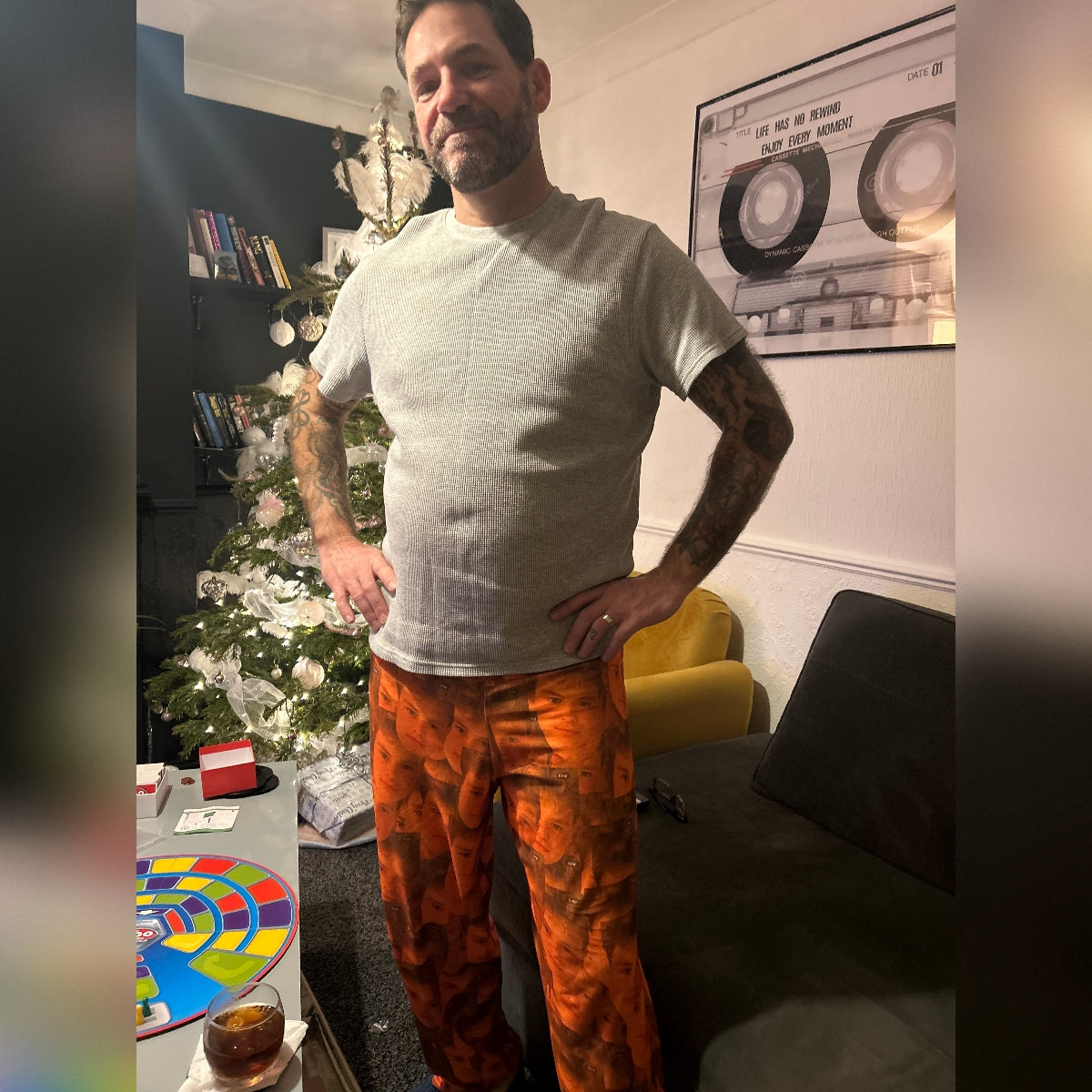 Family Face Mash Mens Pyjamas