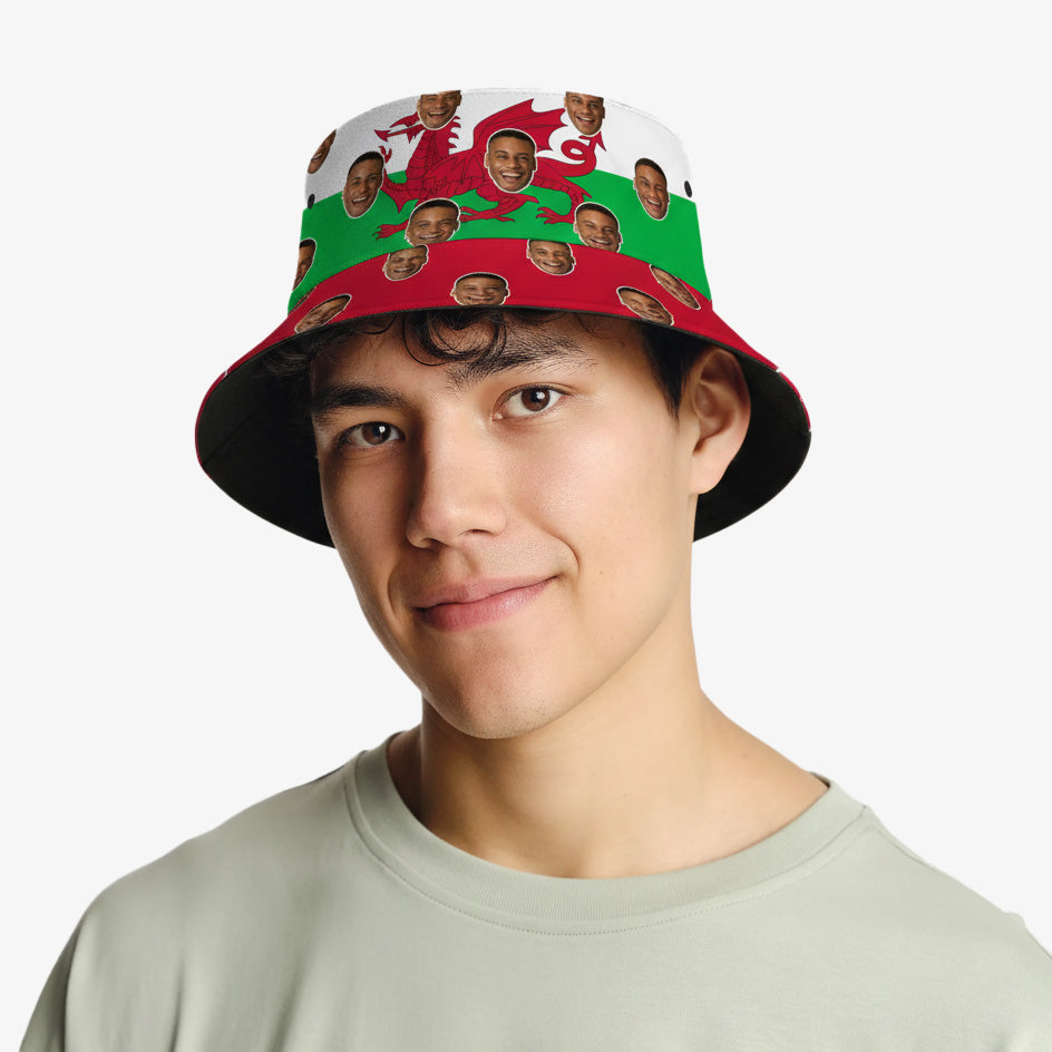 Wales Flag Custom Bucket Hat