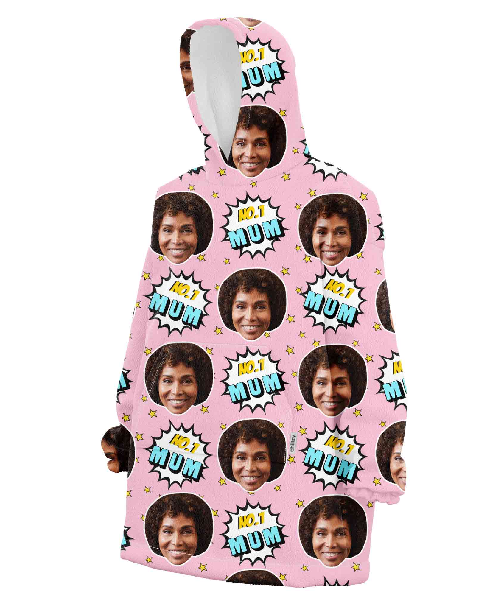 Number 1 Mum Hoodie Blanket