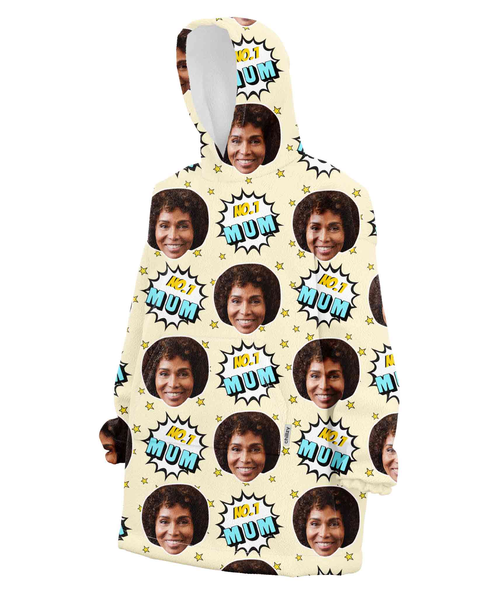Number 1 Mum Hoodie Blanket