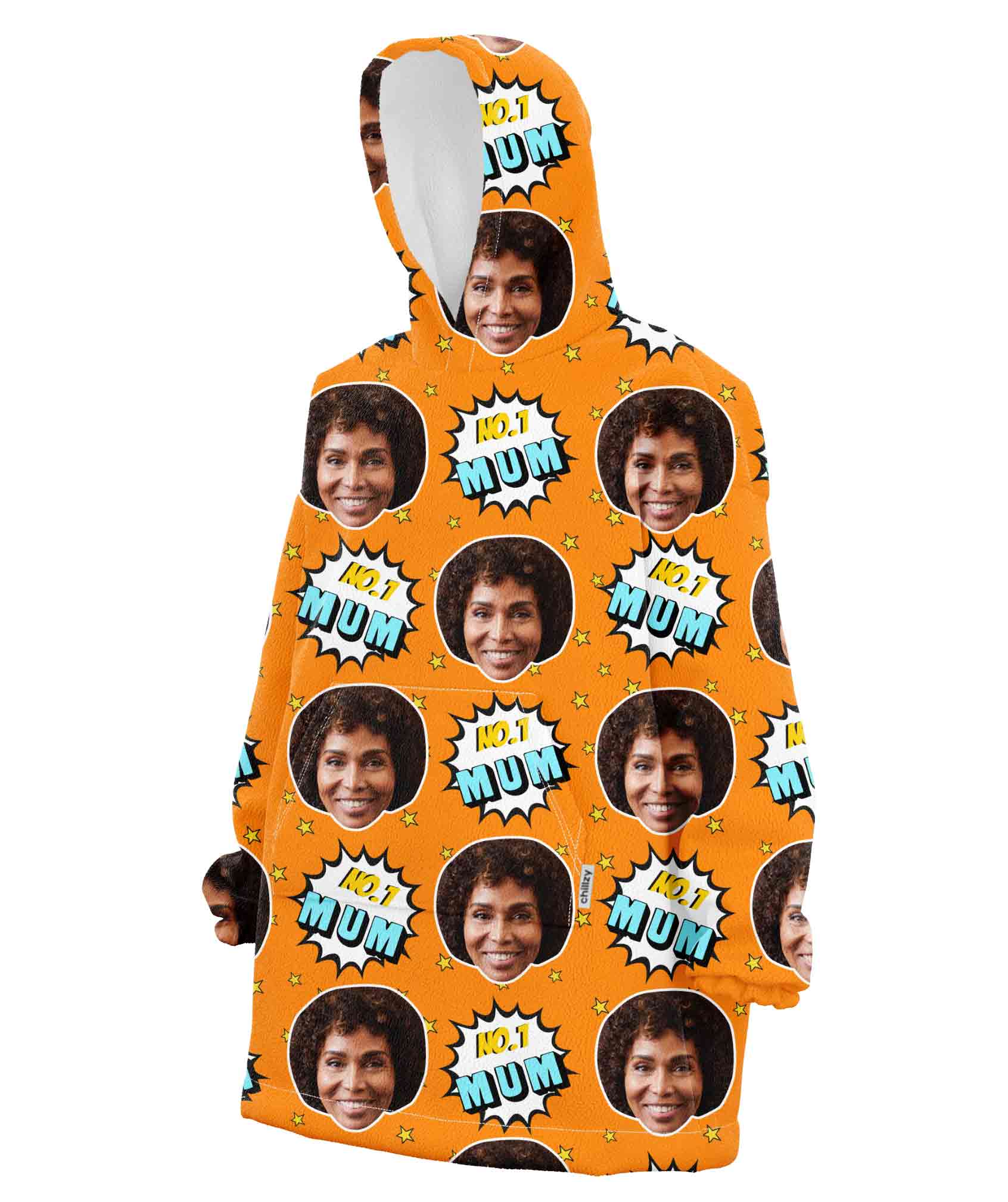 Number 1 Mum Hoodie Blanket