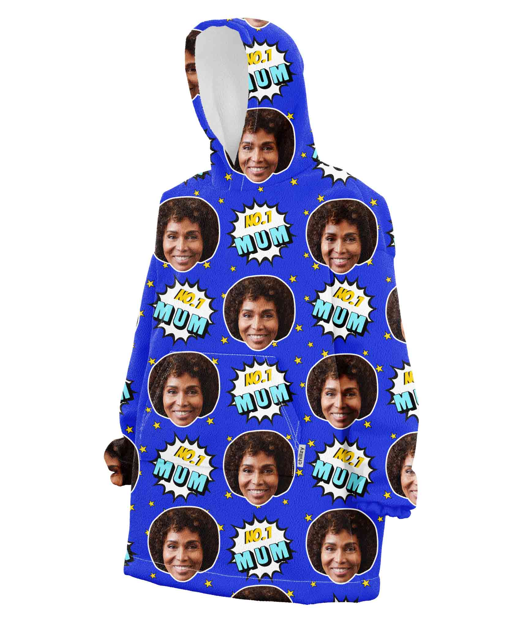 Number 1 Mum Hoodie Blanket