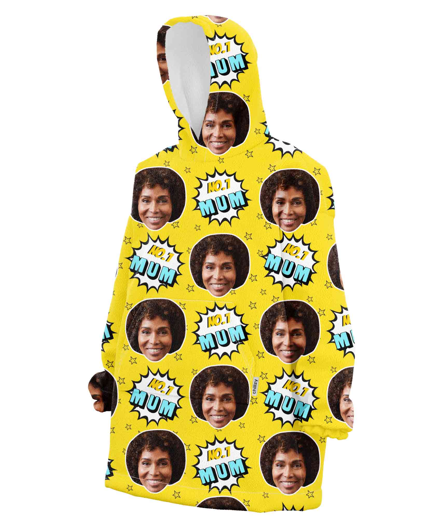 Number 1 Mum Hoodie Blanket