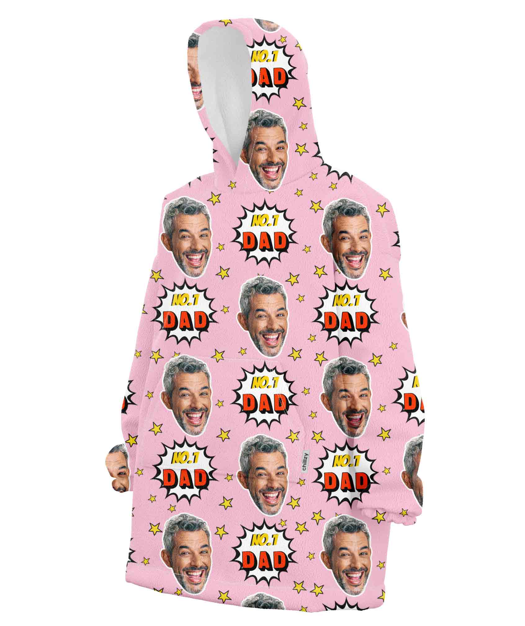 Number 1 Dad Hoodie Blanket