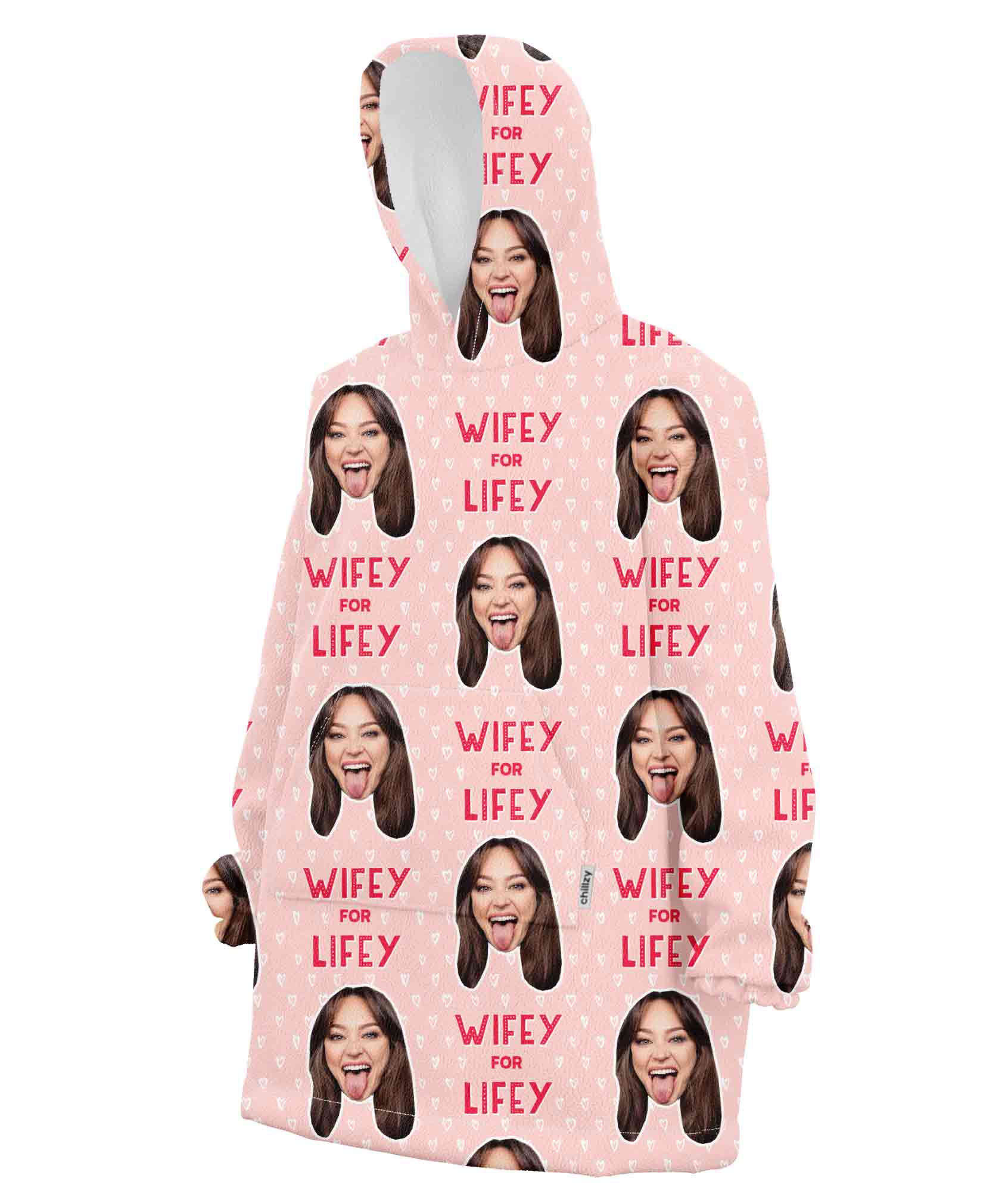 Wifey for Lifey Hoodie Blanket