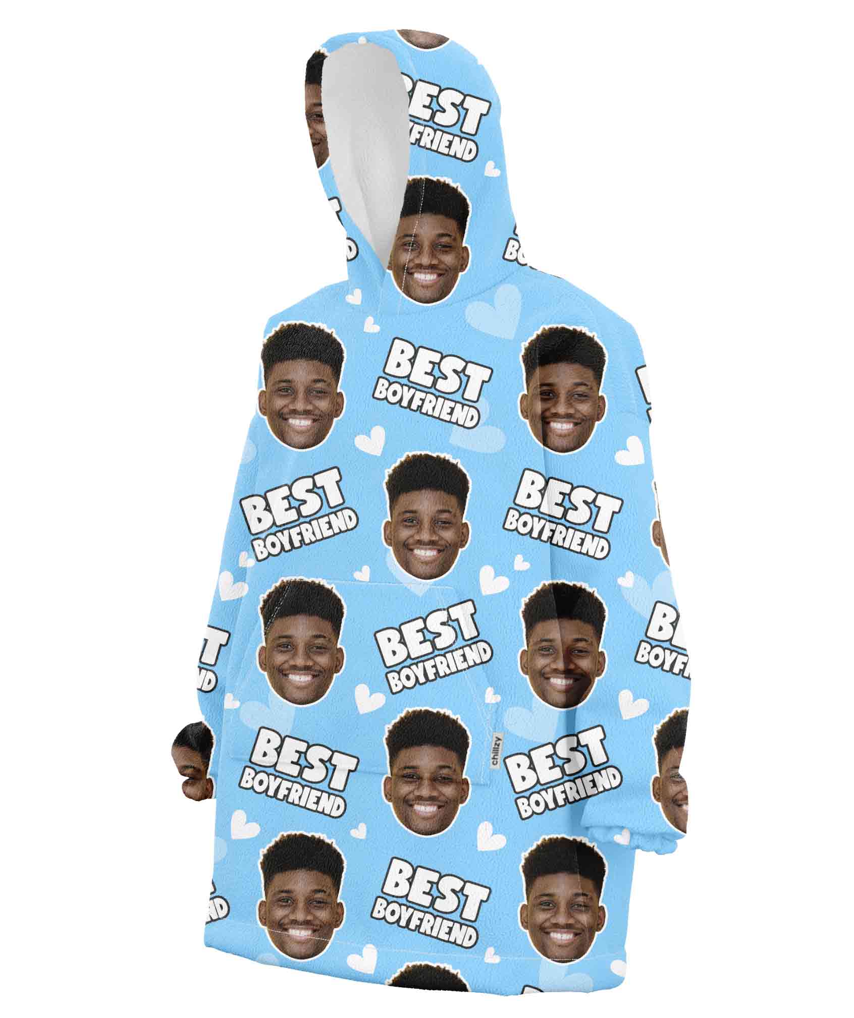 Best Boyfriend Hoodie Blanket