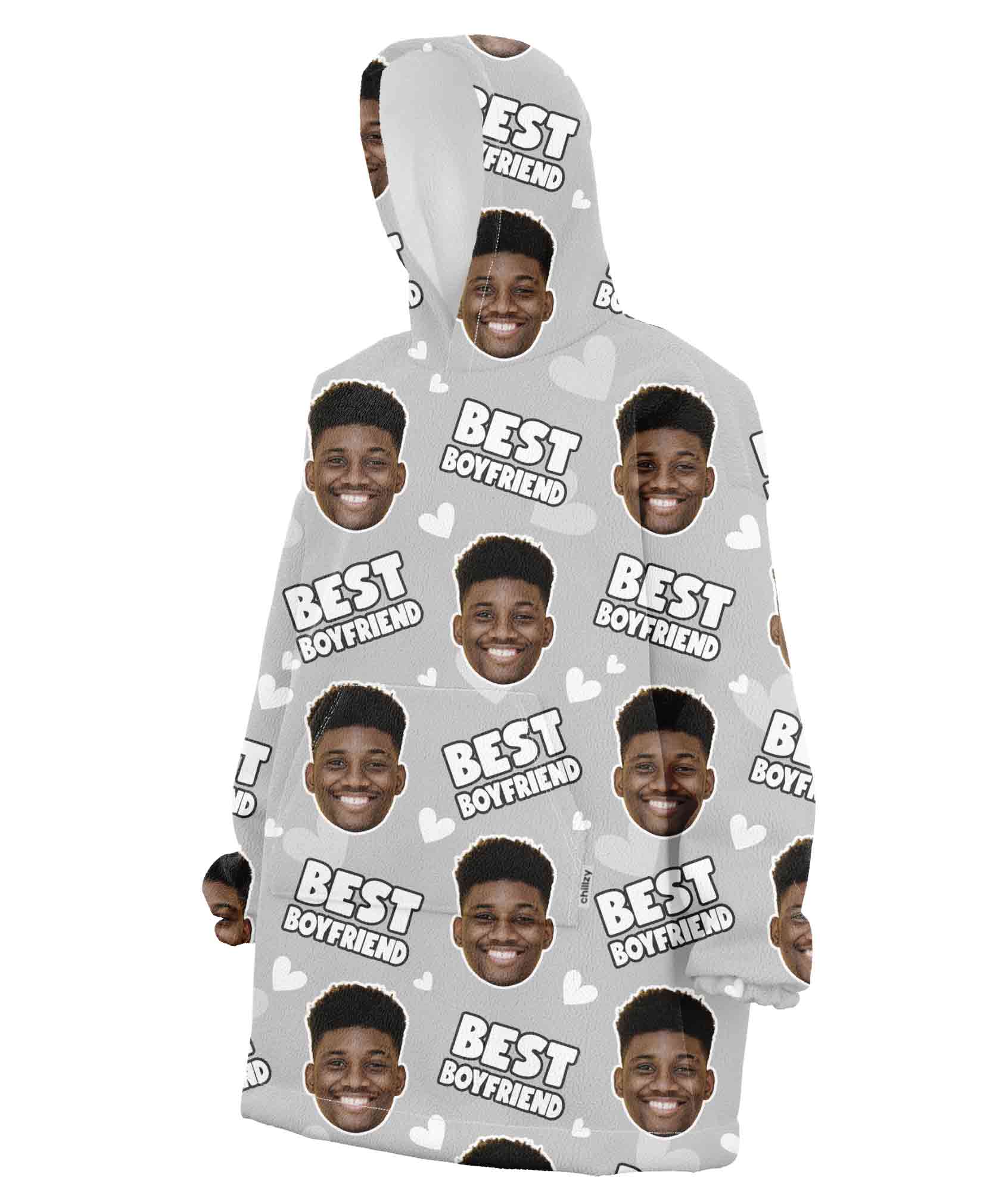 Best Boyfriend Hoodie Blanket
