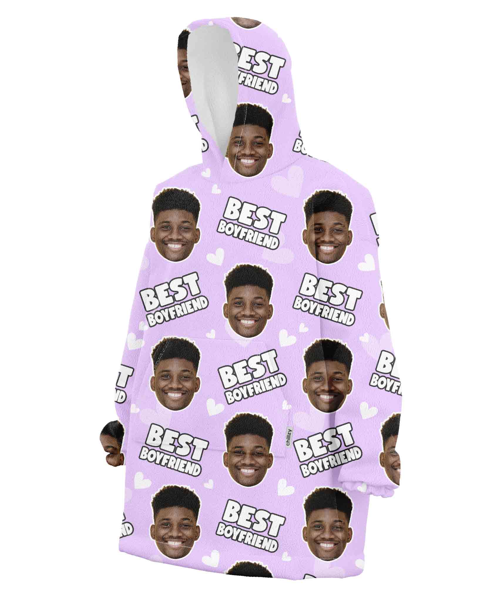 Best Boyfriend Hoodie Blanket