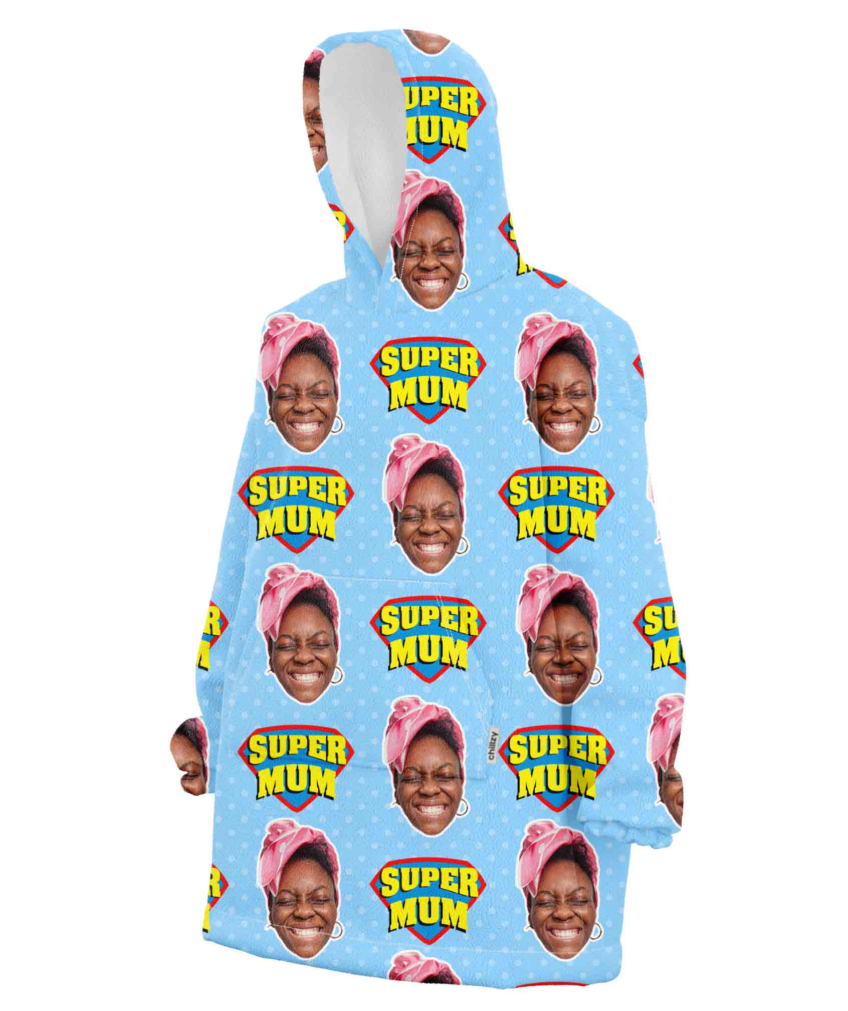 Super Mum Custom Hoodie Blanket