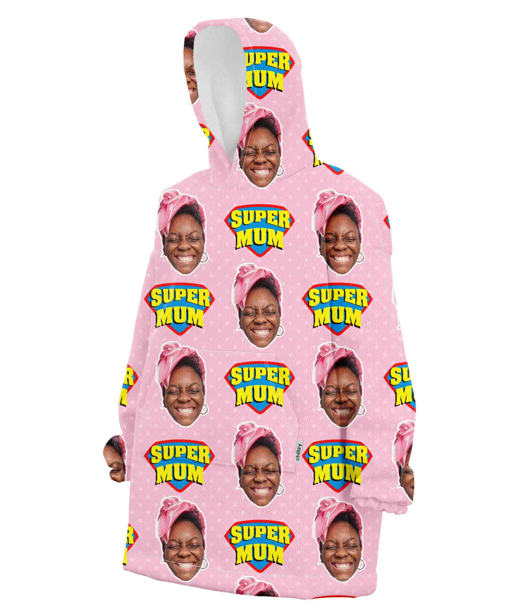 Super Mum Custom Hoodie Blanket