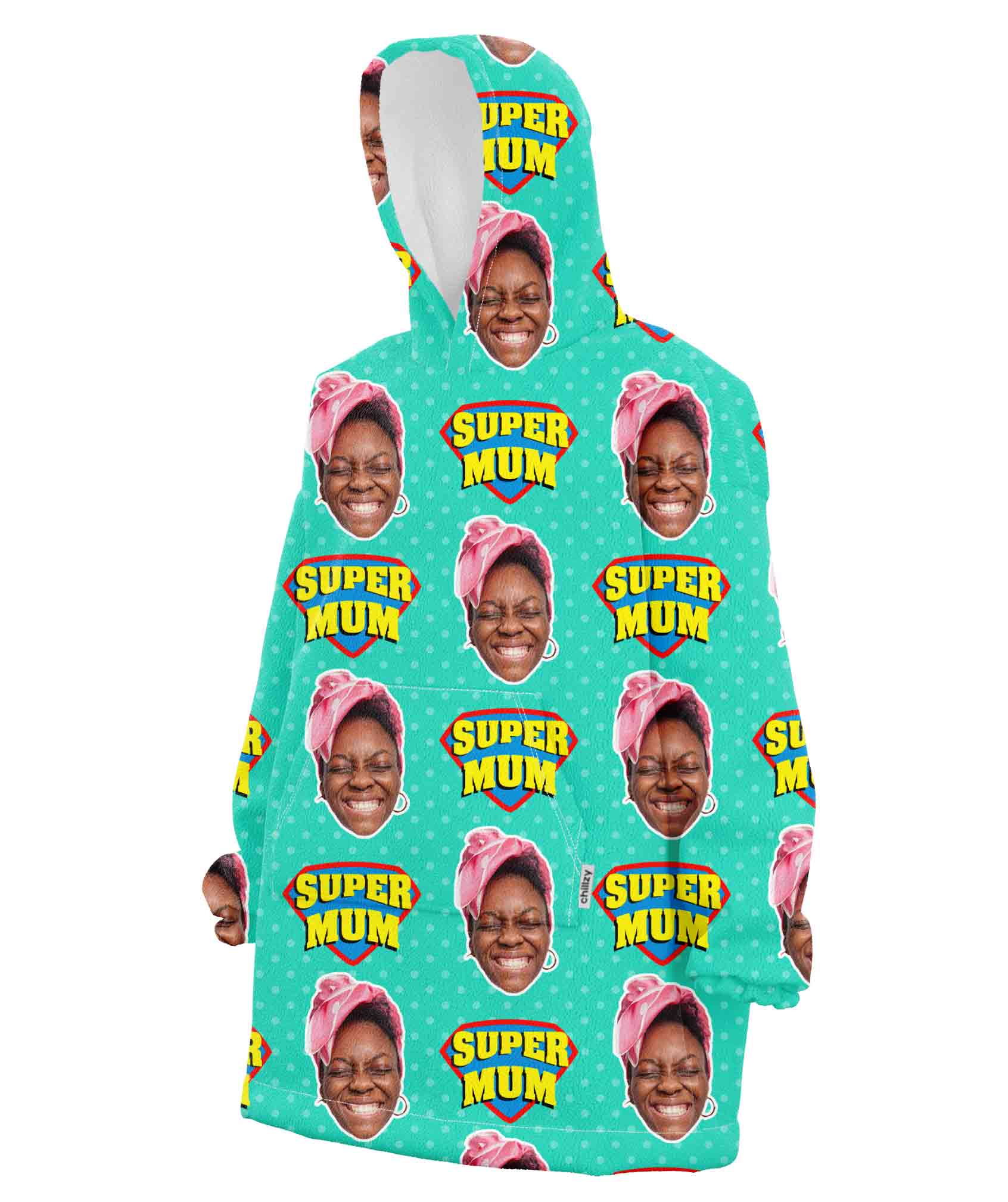 Super Mum Custom Hoodie Blanket