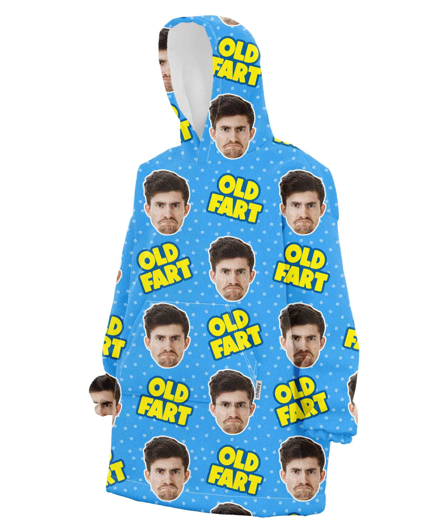 Old Fart Hoodie Blanket