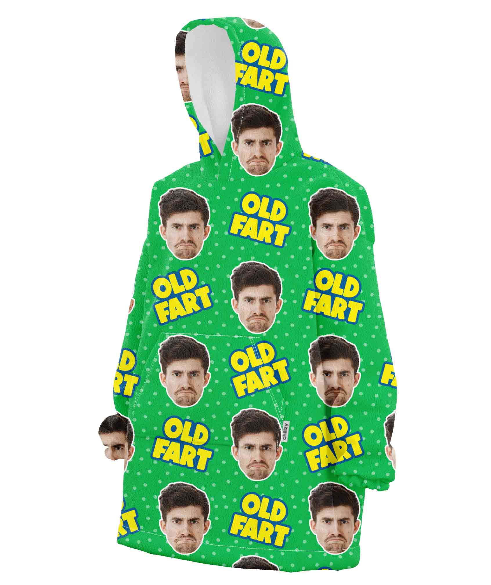 Old Fart Hoodie Blanket