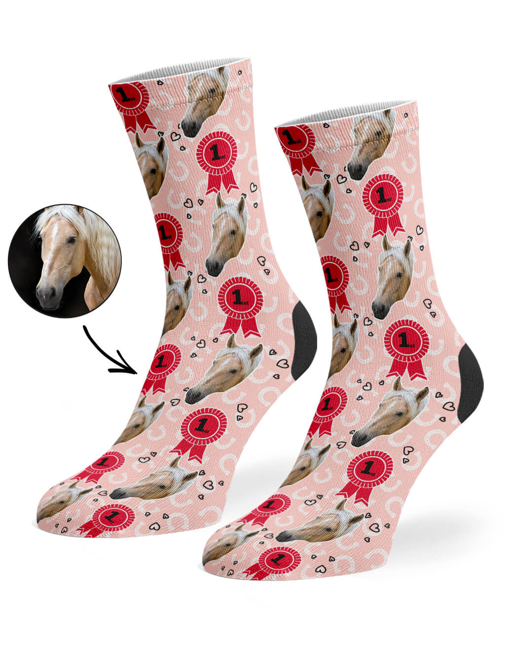 Unique Horse Rosette Socks