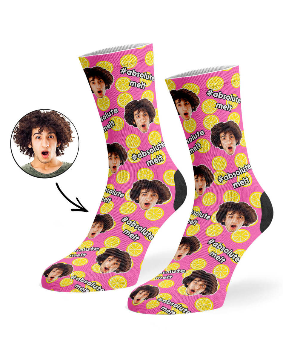 Absolute Melt Pink Socks