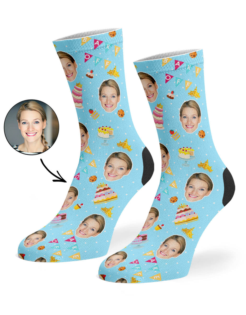 Bake Off Queen Face Socks