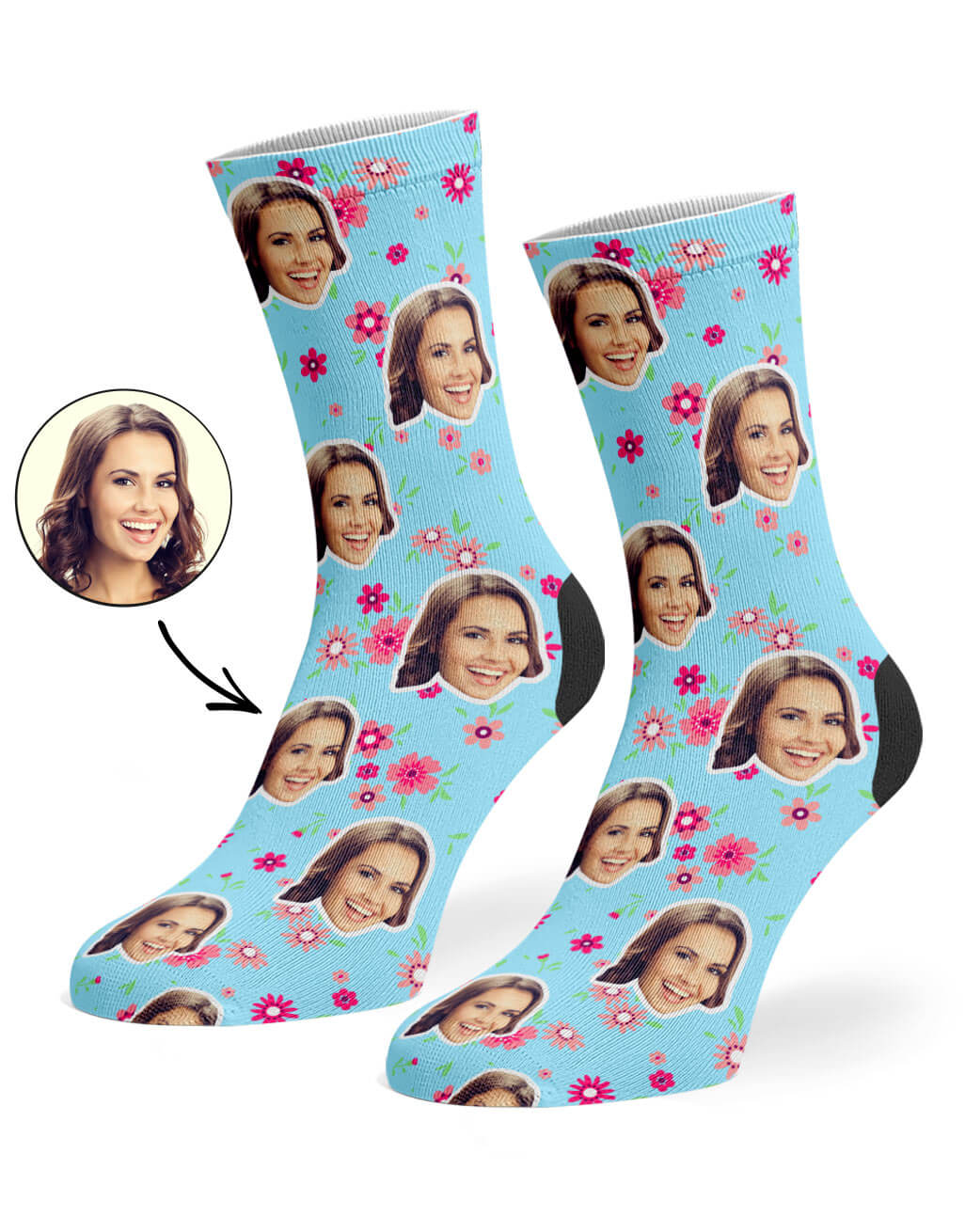 Flower Photo Socks