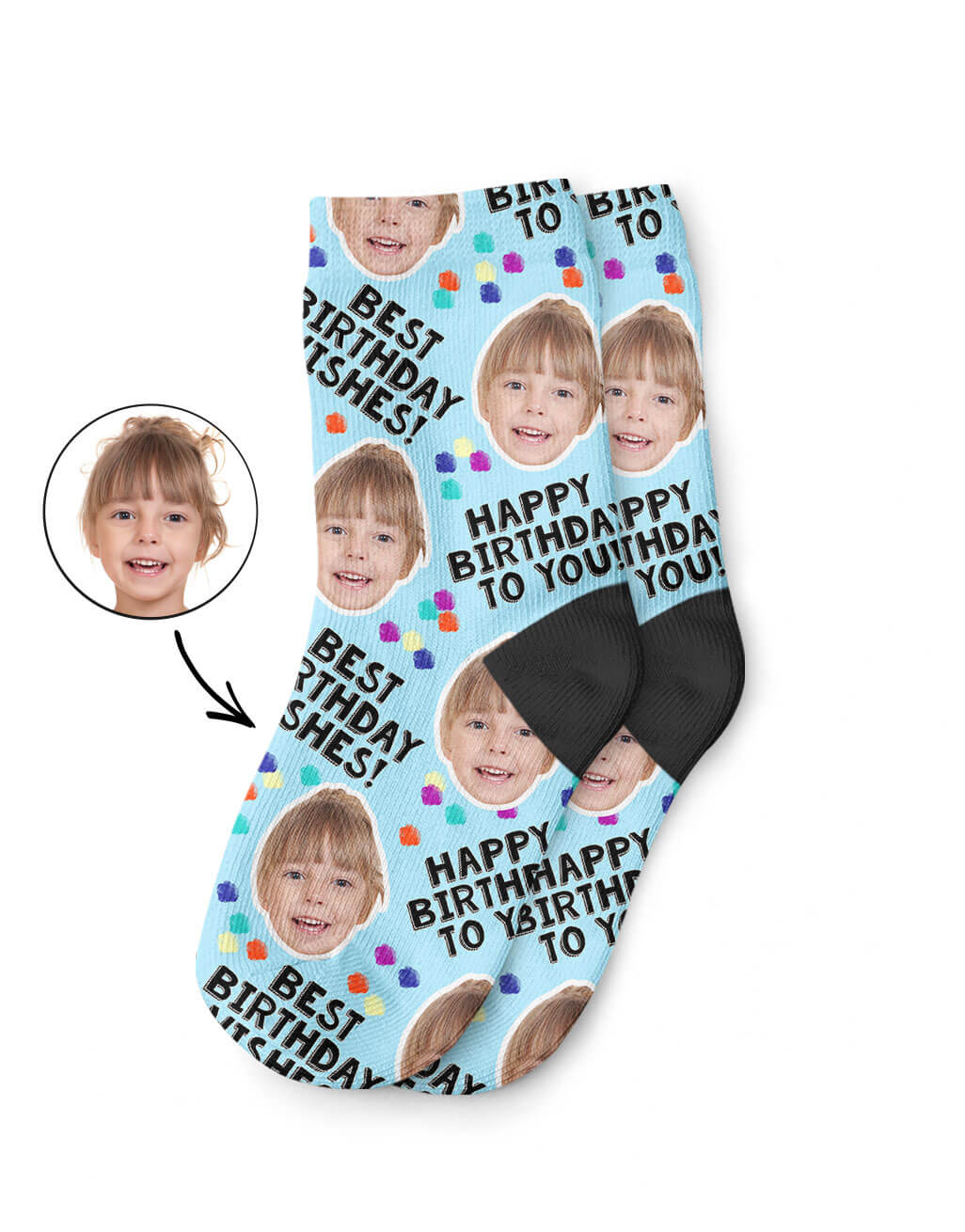 Personalised Birthday Party Kids Socks