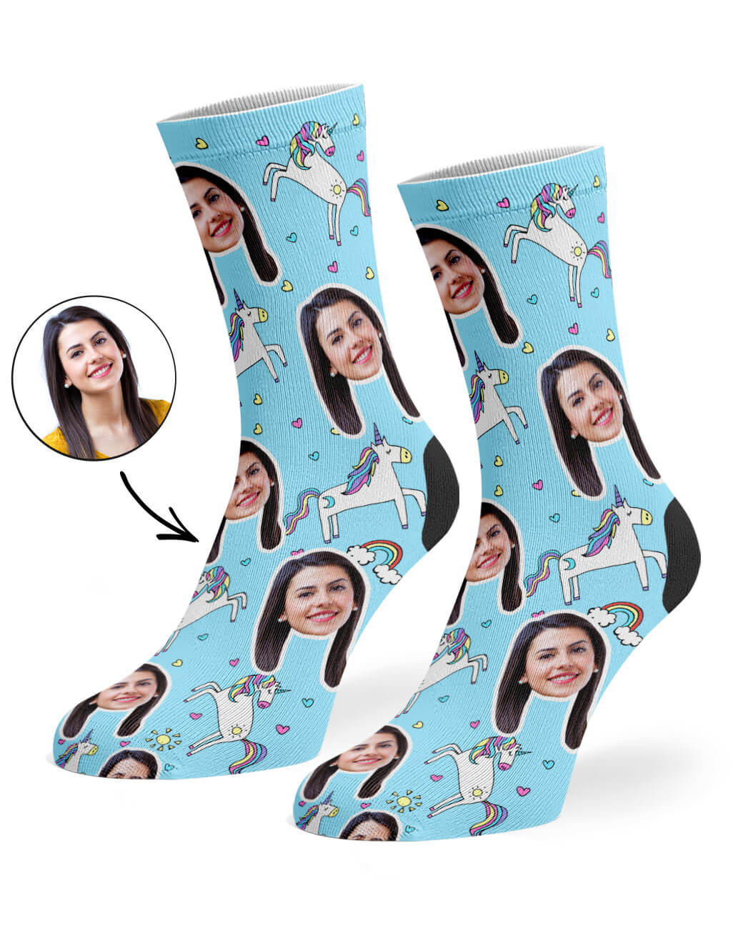 Personalised Unicorn Socks