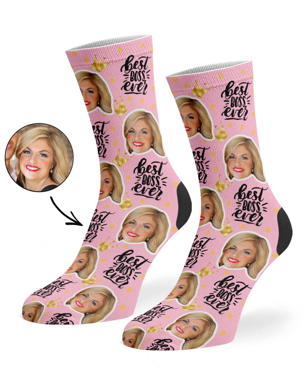 Custom Best Boss Ever Socks