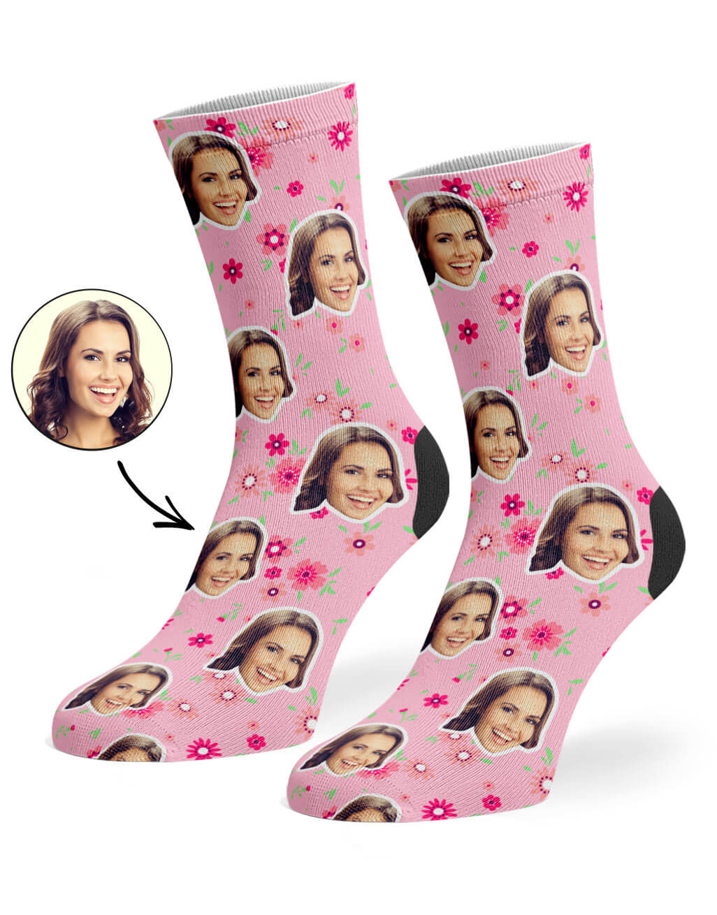 Custom Flower Socks