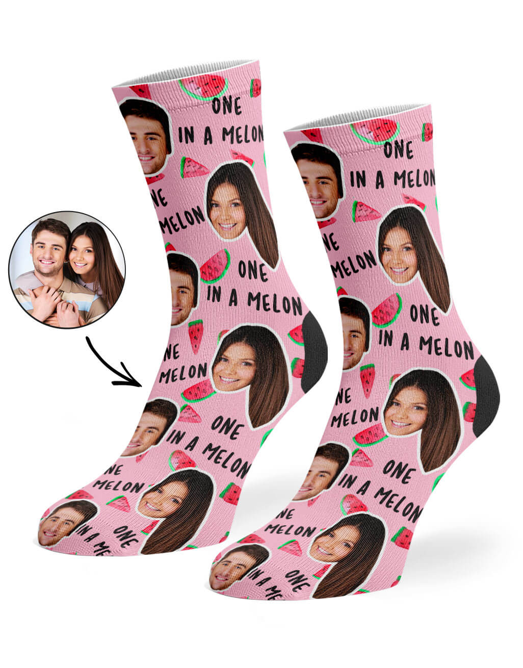 One In A Melon Socks Valentines Gift