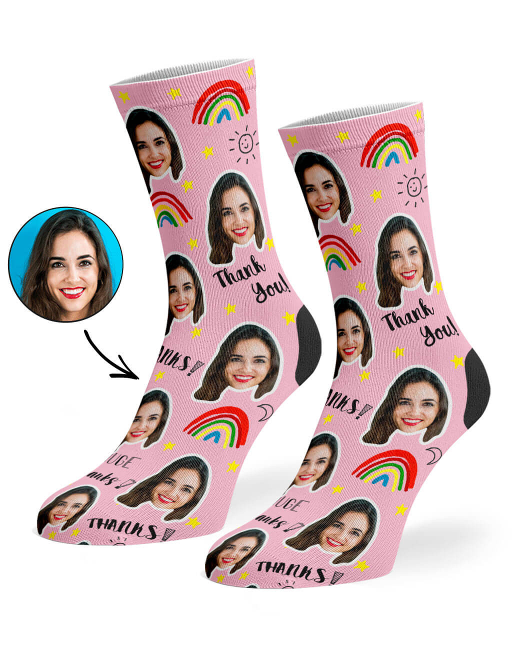 Personalised Thank You Socks